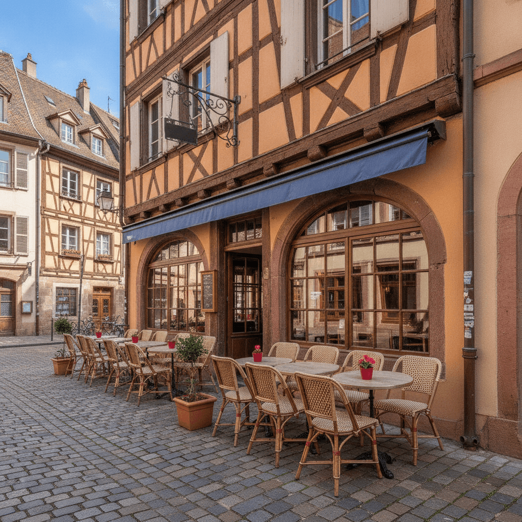 Restaurant 107m² à Strasbourg : terrasse - licence IV