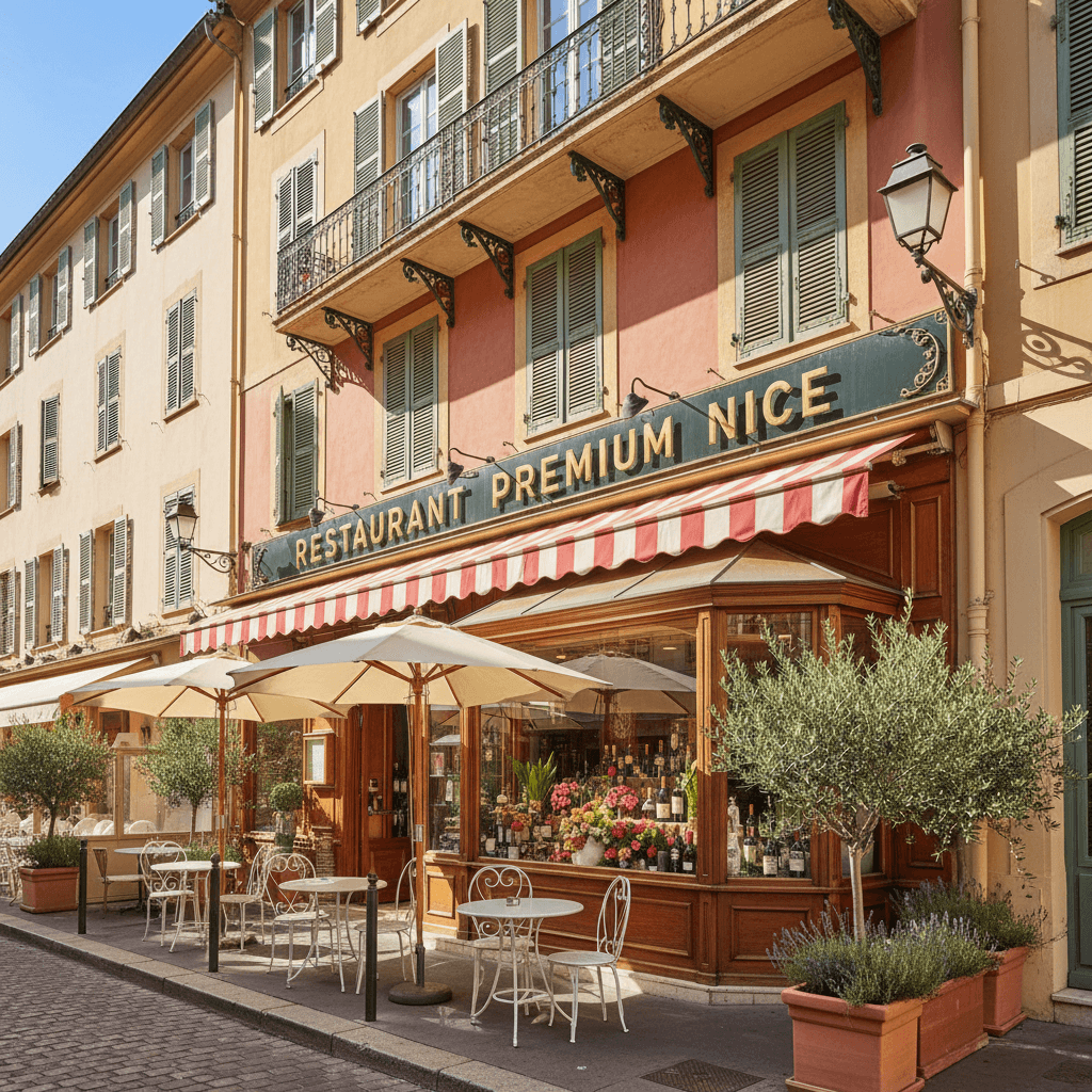 Restaurant 325m² à Nice : terrasse - extraction