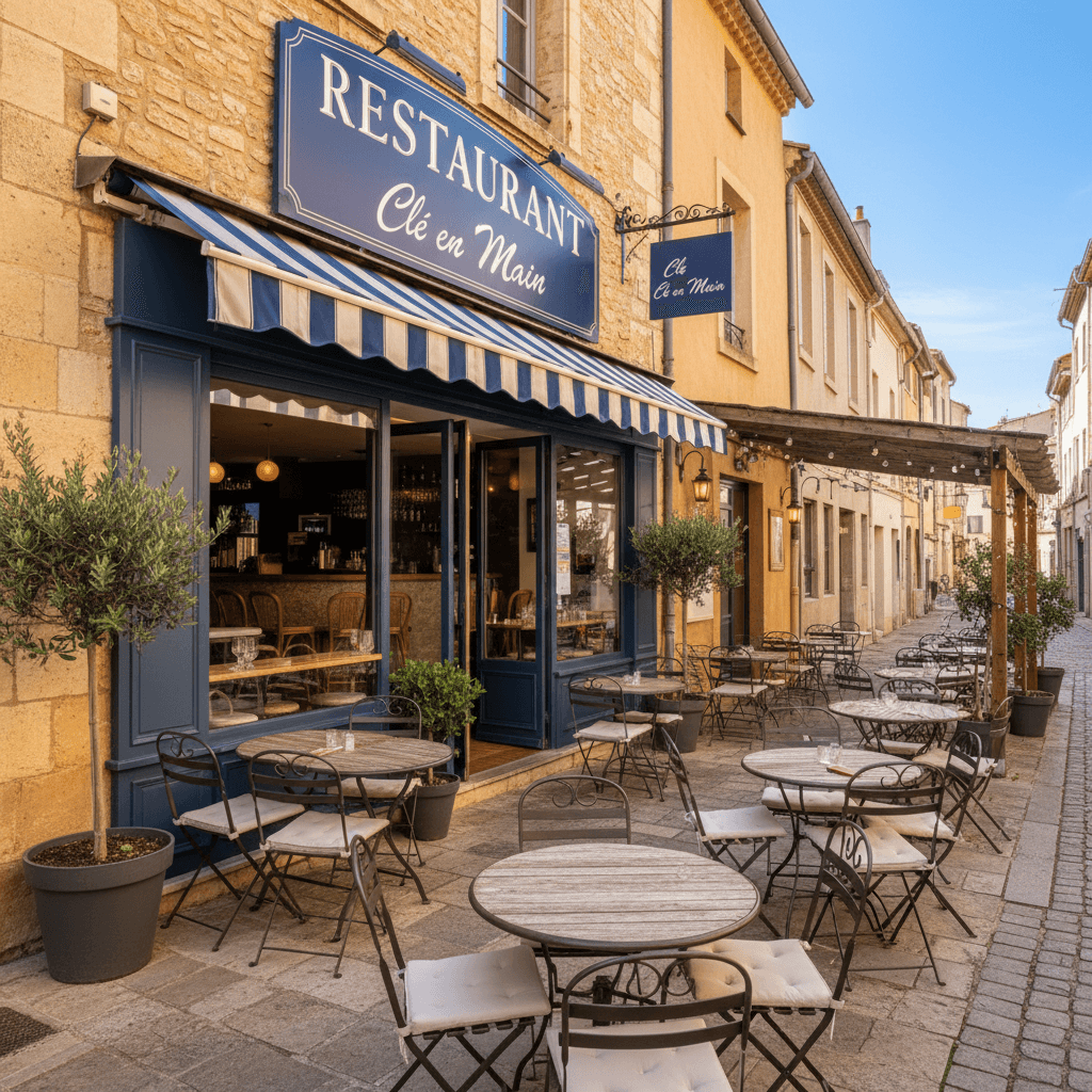 Restaurant 90m² à Aix-En-Provence : terrasse - licence IV