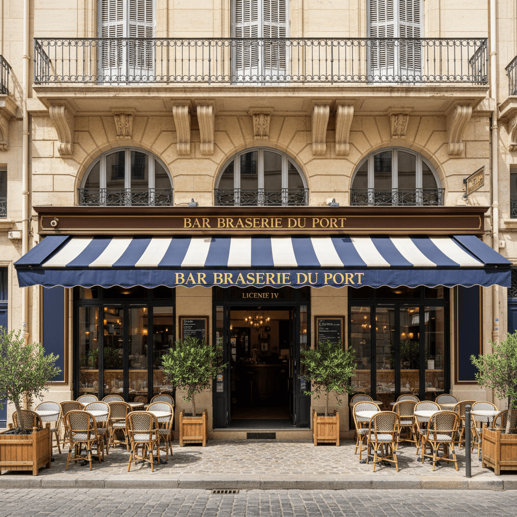 Bar-brasserie 100m² à Marseille : terrasse - licence IV