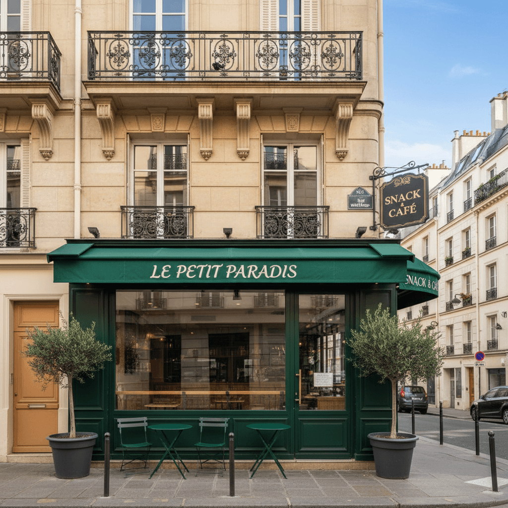Snack 10 couverts à Paris : terrasse
