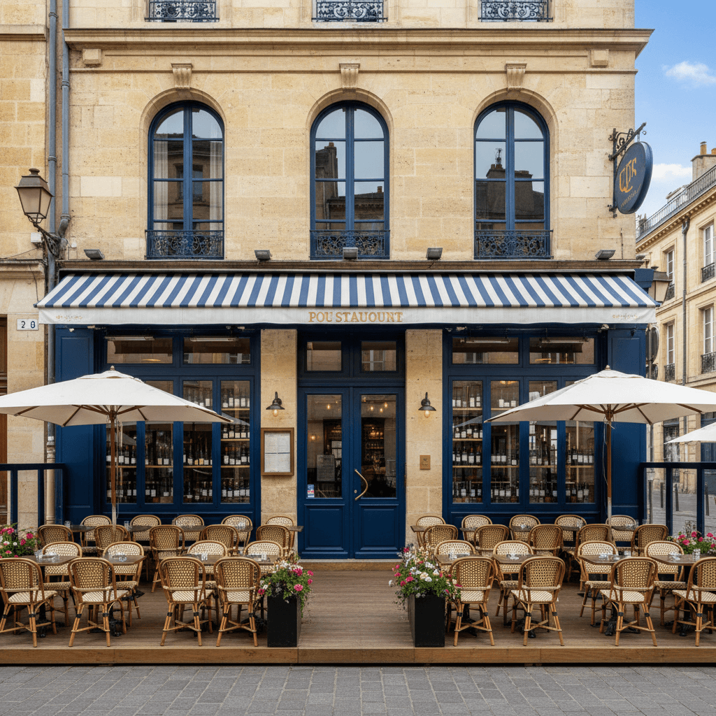 Restaurant 500m² à Bordeaux : terrasse - licence IV