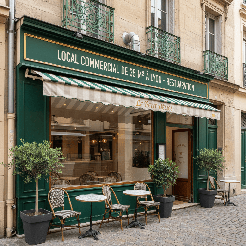 Local commercial de 35 m² à Lyon - Restauration