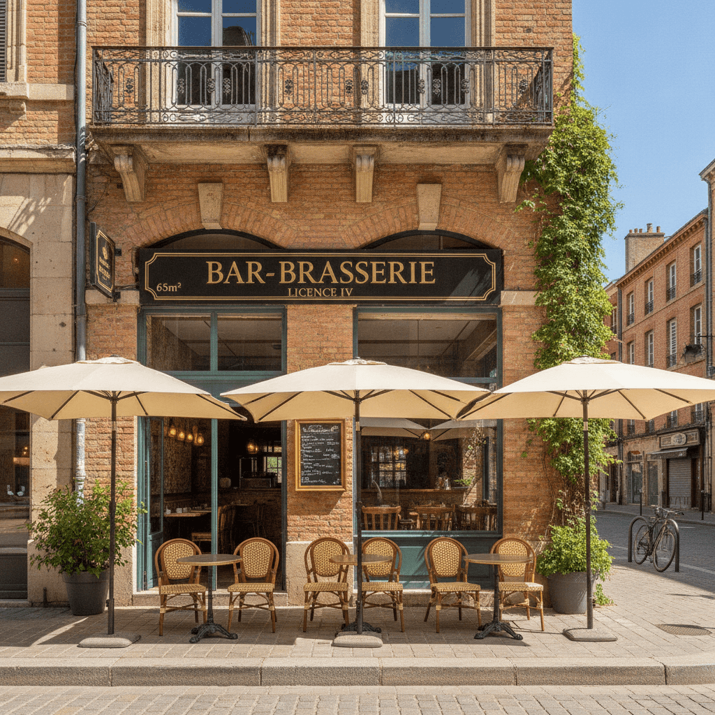 Bar-brasserie 65m² à Toulouse : licence IV