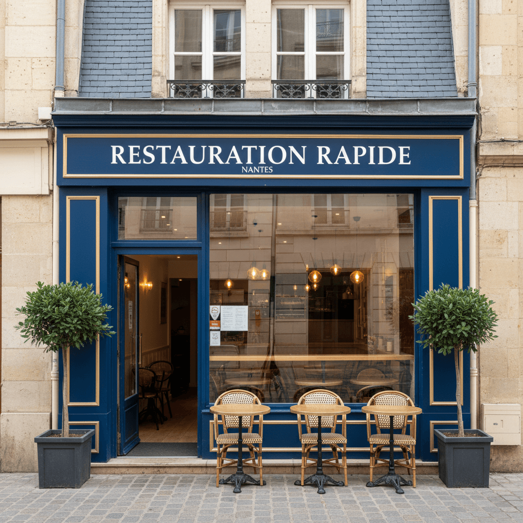 Fast-food à Nantes : licence IV - extraction