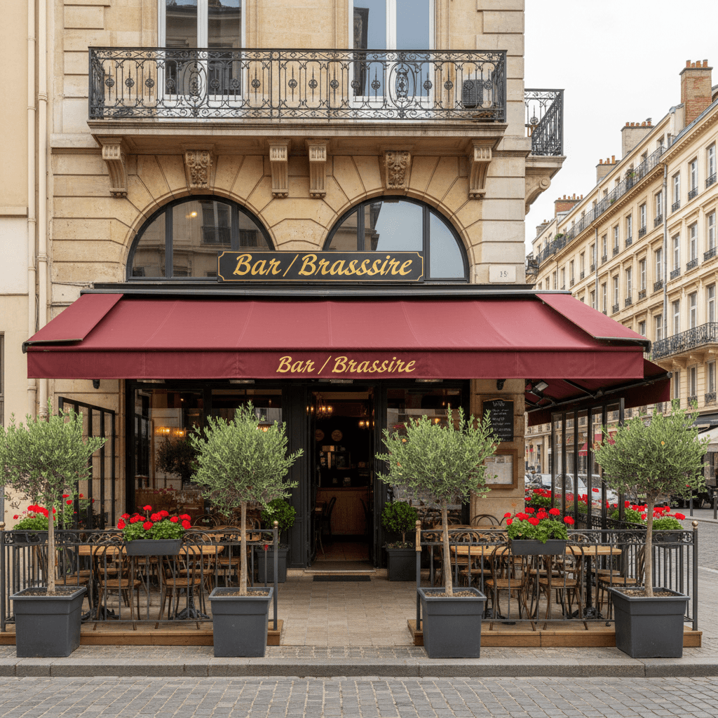 Bar-brasserie 170m² à Lyon : terrasse - licence IV