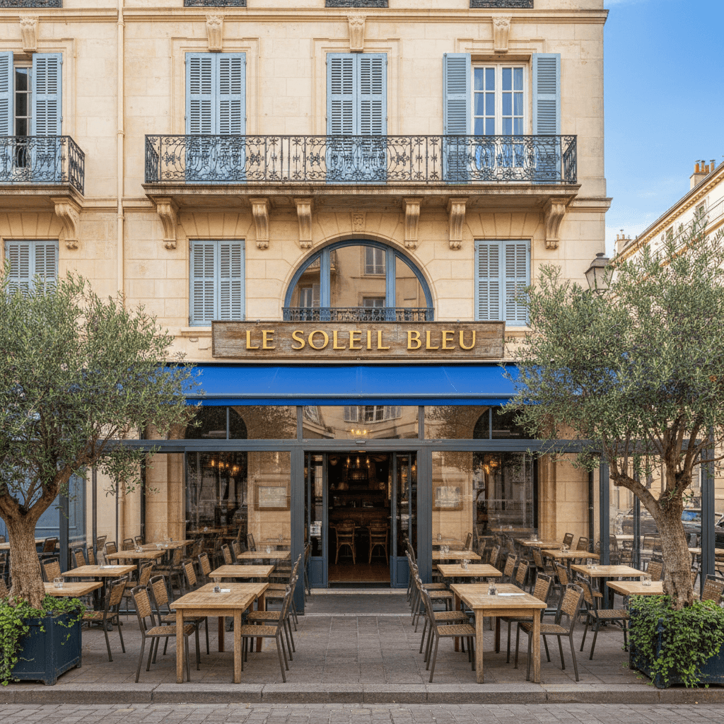 Restaurant à Marseille : terrasse - licence IV