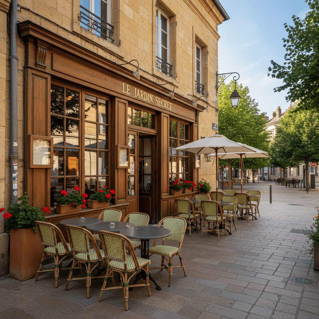 Restaurant 45m² à Dijon : terrasse - extraction