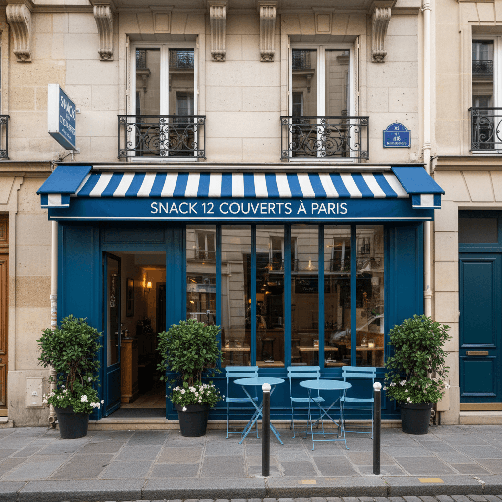 Snack 12 couverts à Paris