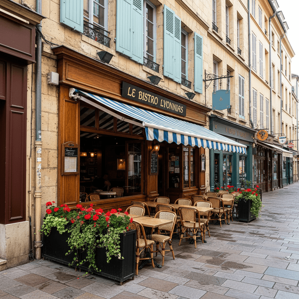 Restaurant 80m² à Lyon : terrasse - licence IV