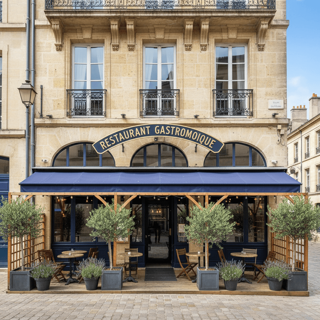 Restaurant 240m² à Bordeaux : terrasse - licence IV