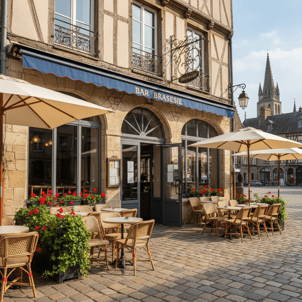 Bar-brasserie 80m² à Rouen : terrasse - licence IV