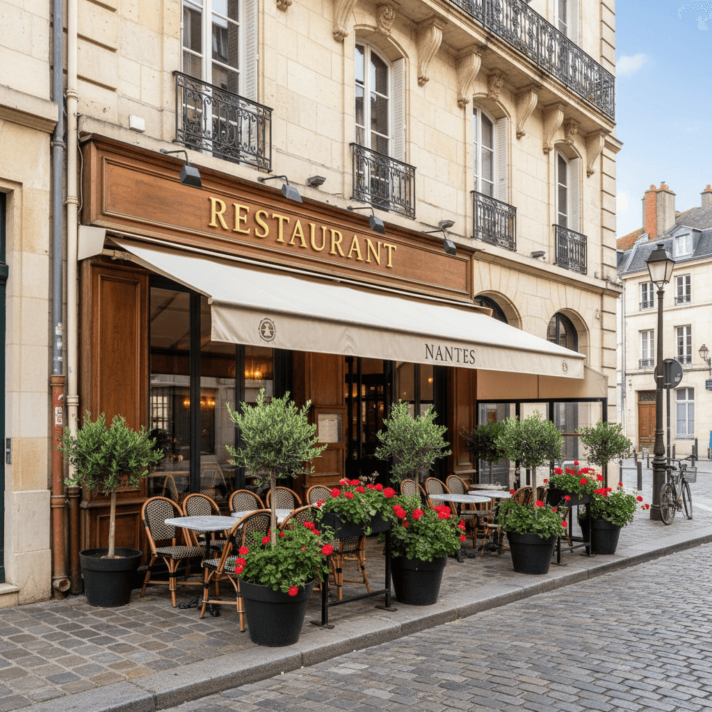 Restaurant à Nantes : terrasse - extraction