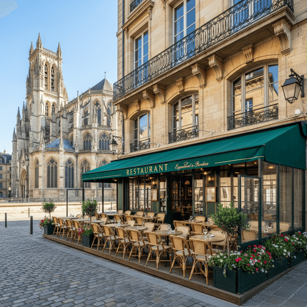 Restaurant 180m² à Bordeaux : terrasse - licence IV