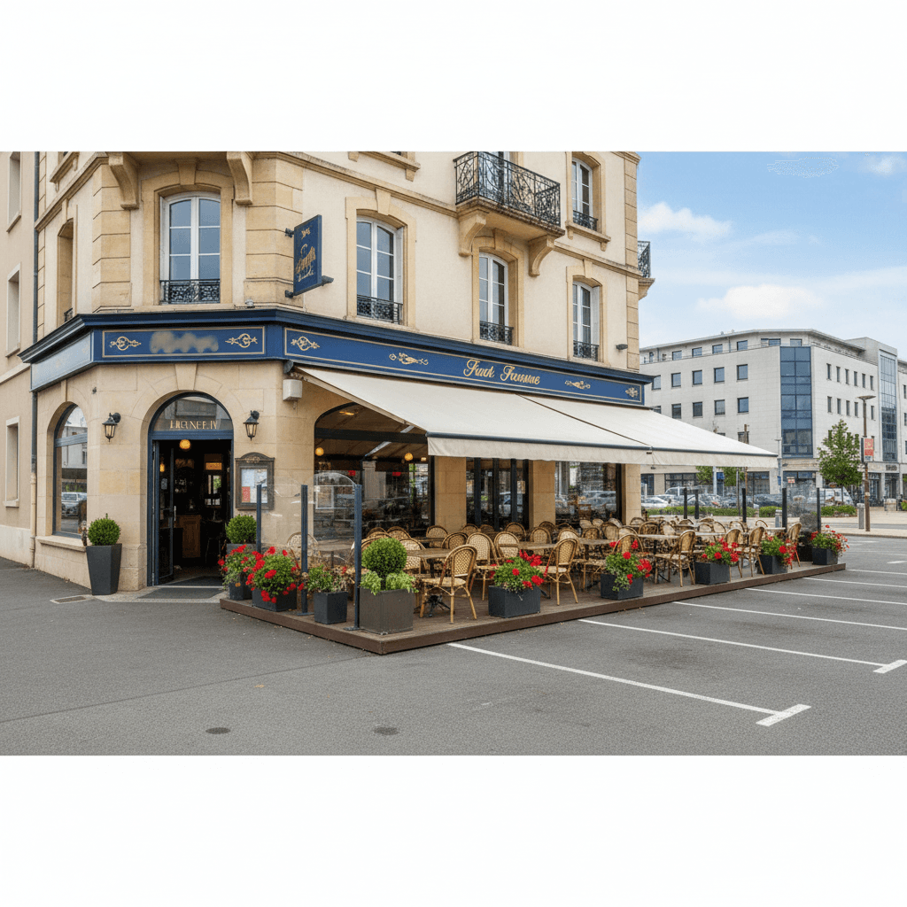 Fast-food 300m² à Clermont-Ferrand : terrasse - licence IV
