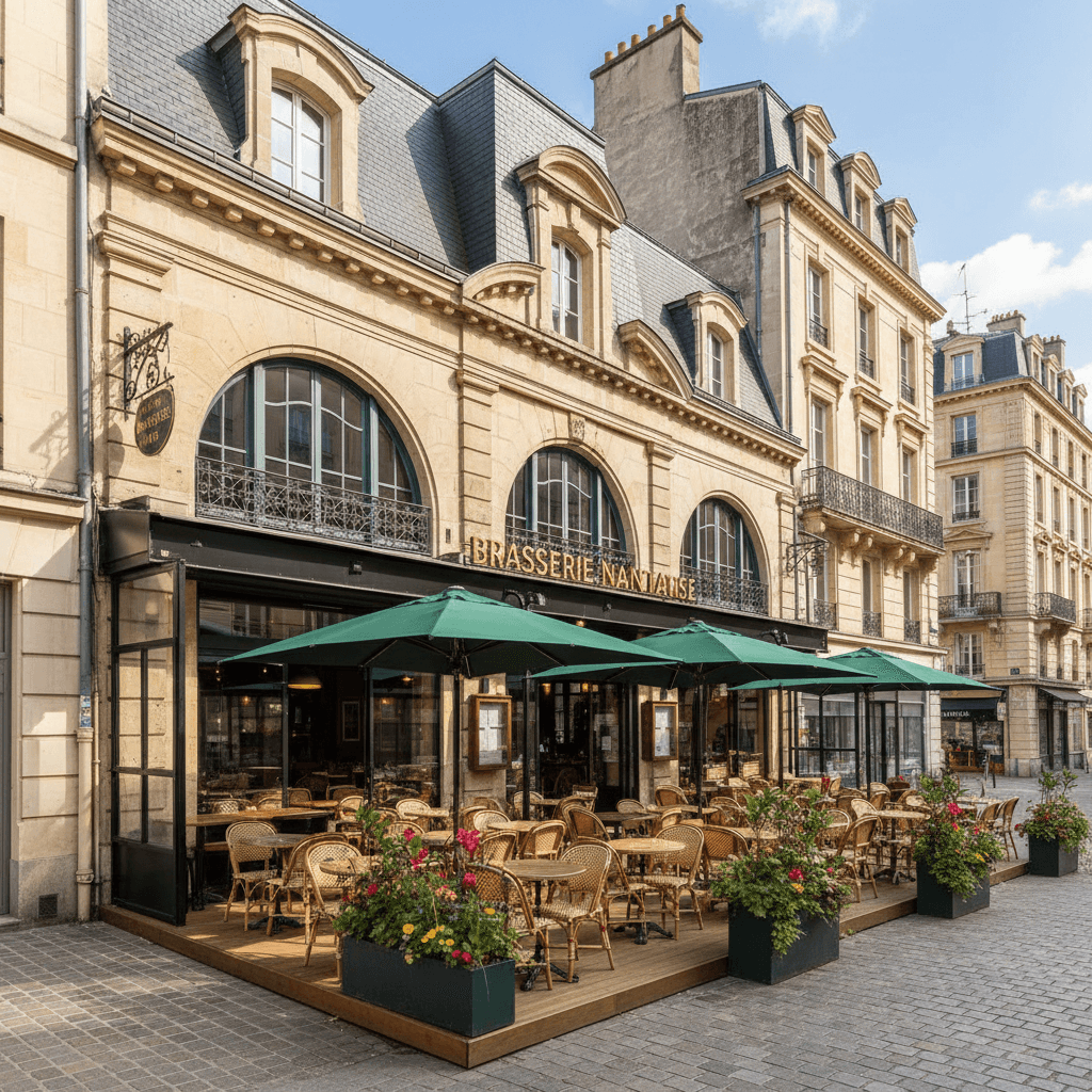 Bar-brasserie 500m² à Nantes : terrasse