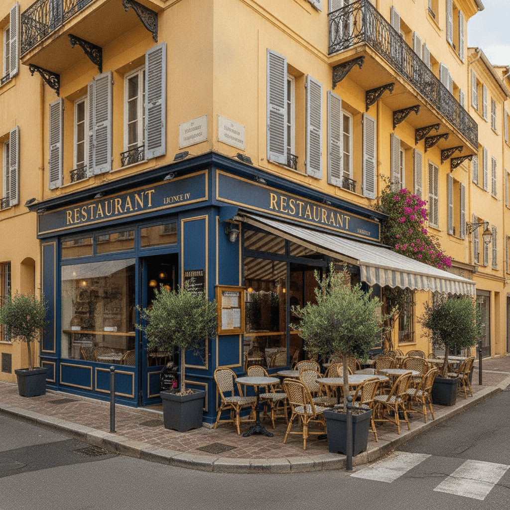Restaurant à Nice : terrasse - licence IV