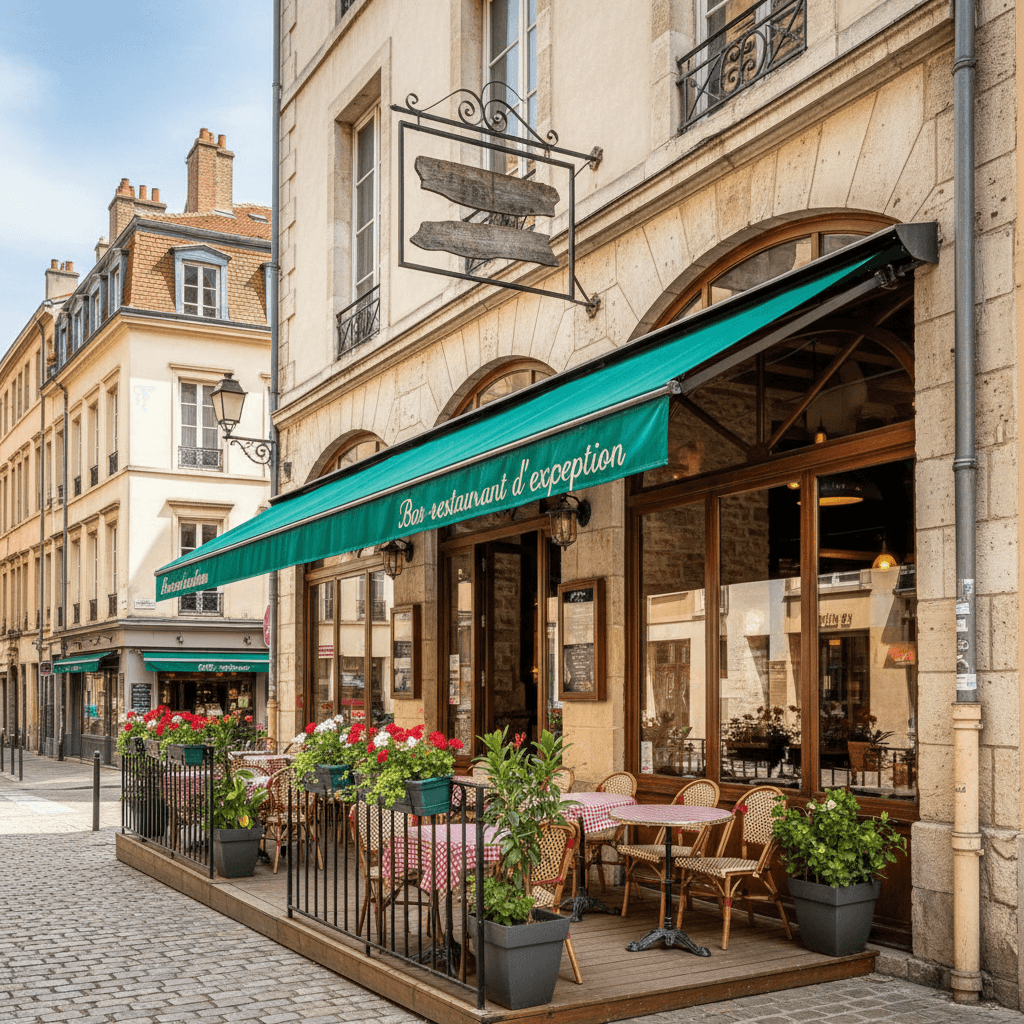 Bar-brasserie 110m² à Lyon : terrasse - licence IV