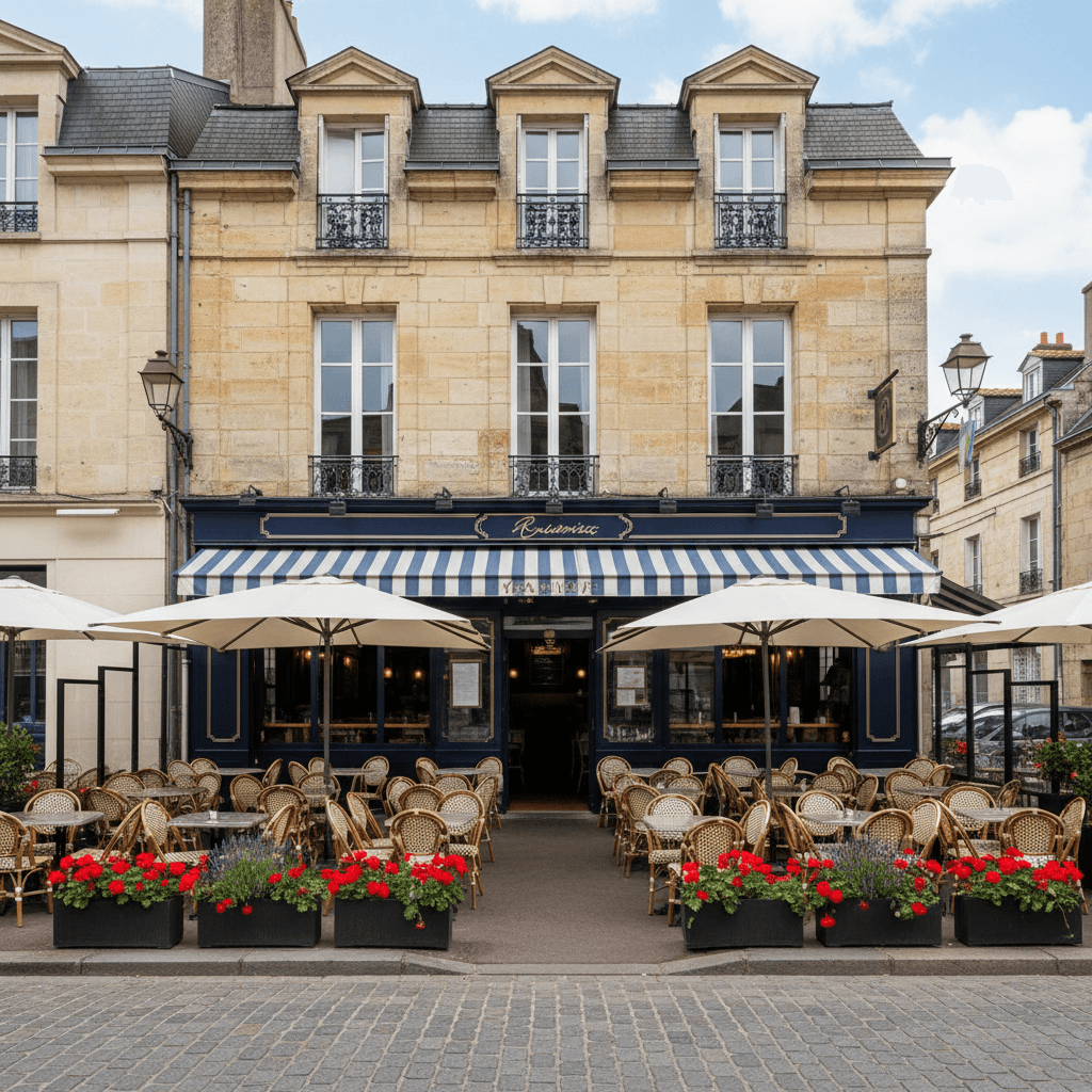 Restaurant 574m² à Nantes : terrasse - licence IV