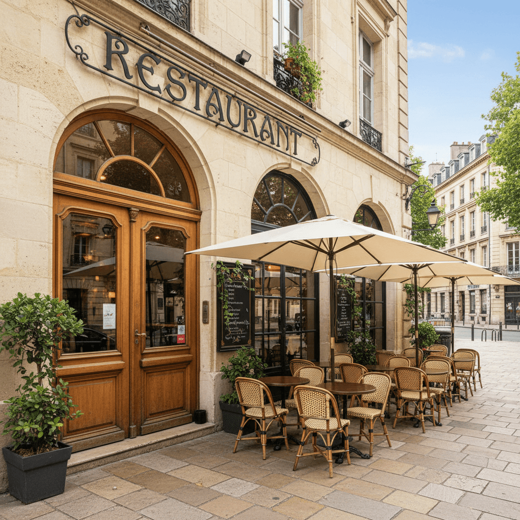 Restaurant 430m² à Bordeaux : terrasse - extraction