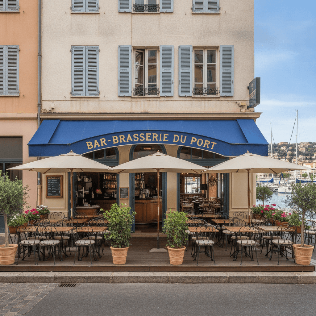 Bar-brasserie 70m² à Nice : terrasse - licence IV
