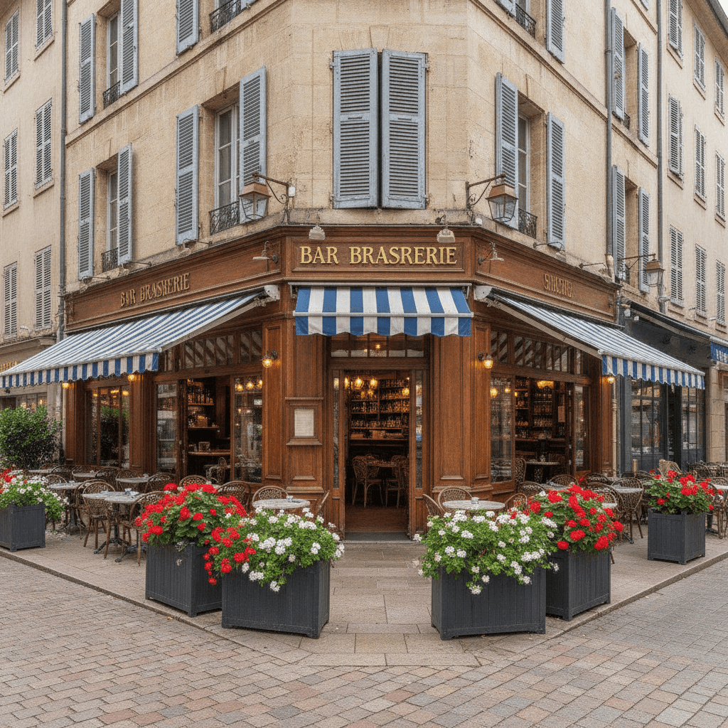 Bar-brasserie 140m² à Aix-en-Provence : terrasse - licence IV