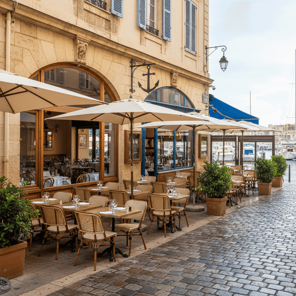 Restaurant 150m² à Marseille : terrasse - extraction