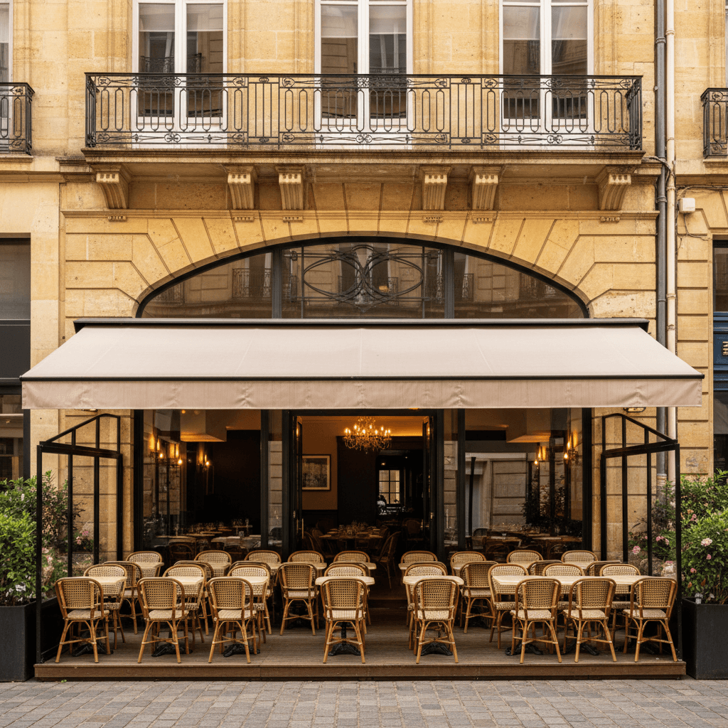 Restaurant à Bordeaux : terrasse - licence IV