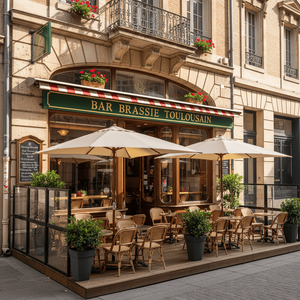 Bar-brasserie à Toulouse : terrasse - licence IV