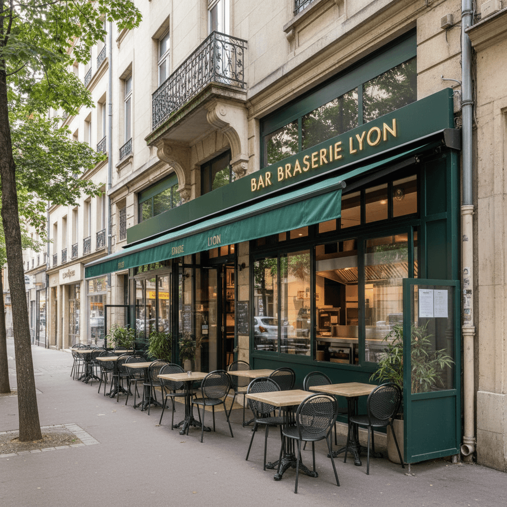 Bar-brasserie à Lyon : terrasse - licence IV