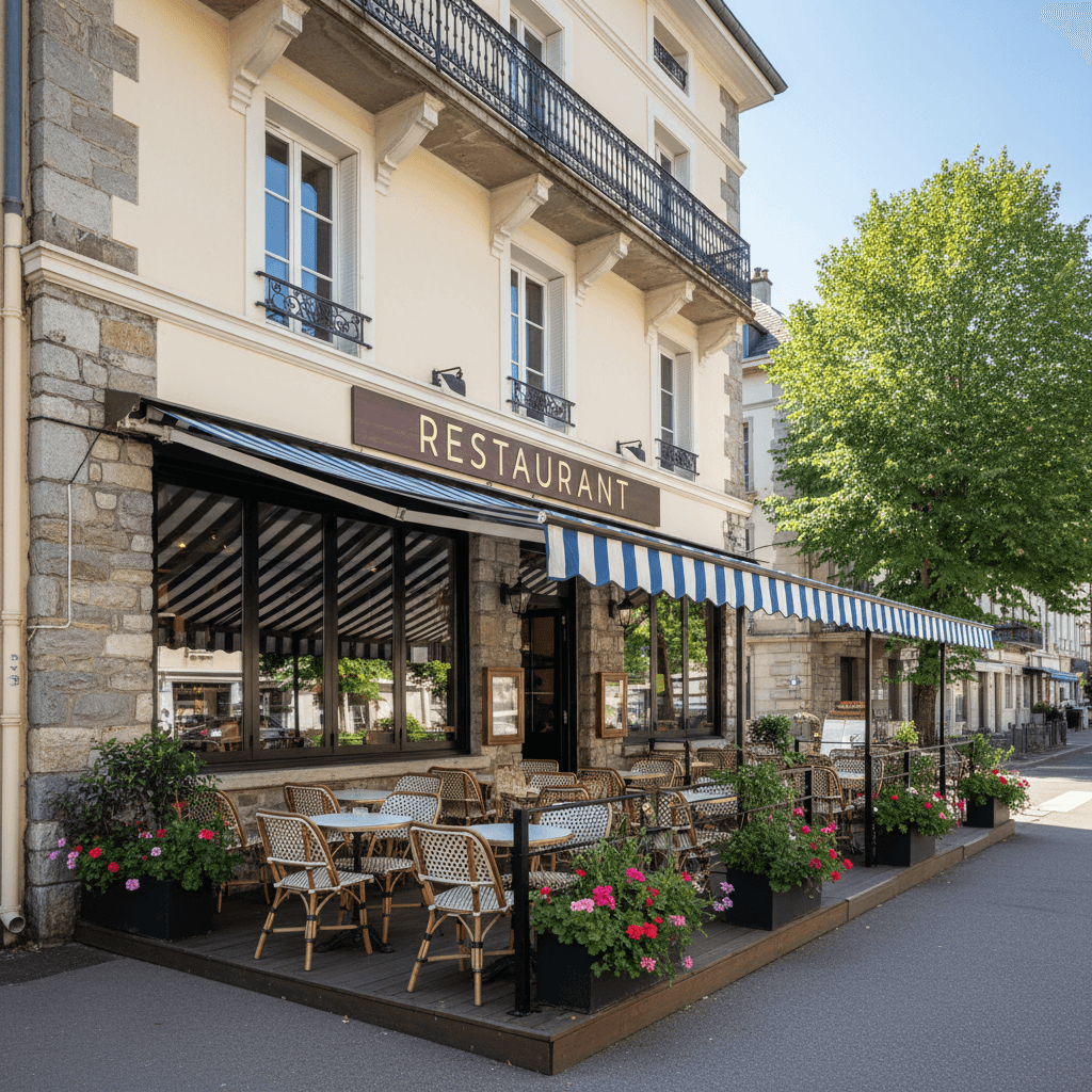Restaurant 390m² à Annemasse : terrasse - licence IV