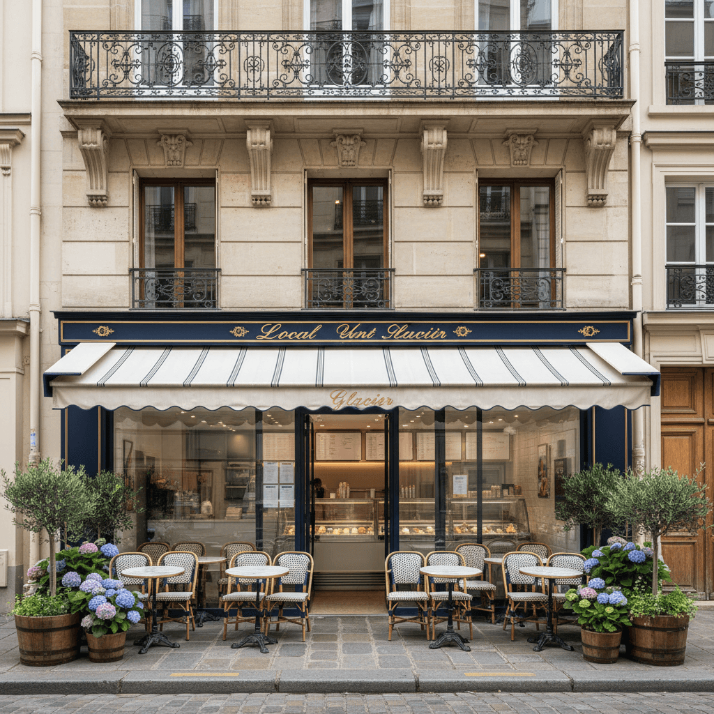 Local Commercial Glacier au Cœur de Paris