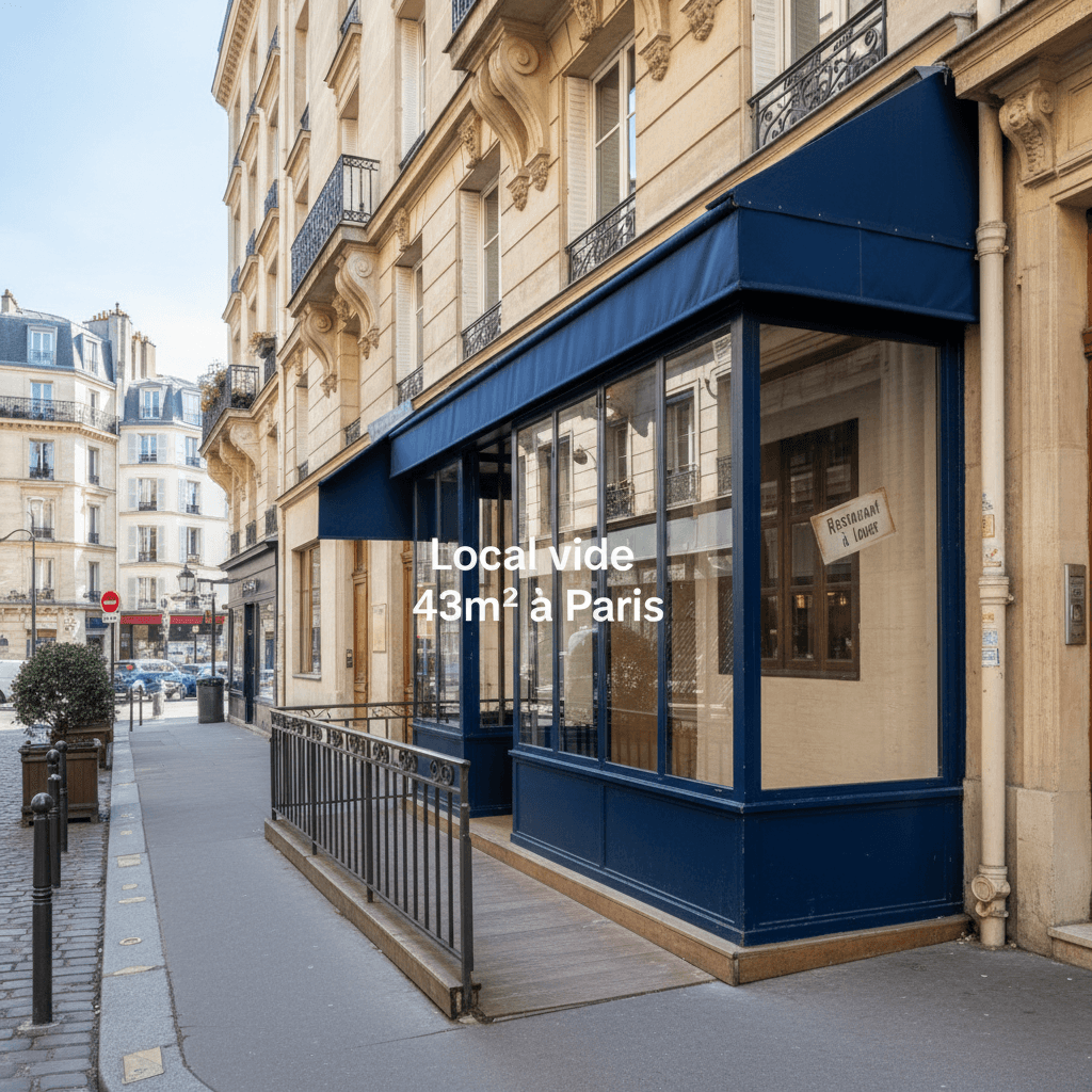 Local vide 43m² à Paris