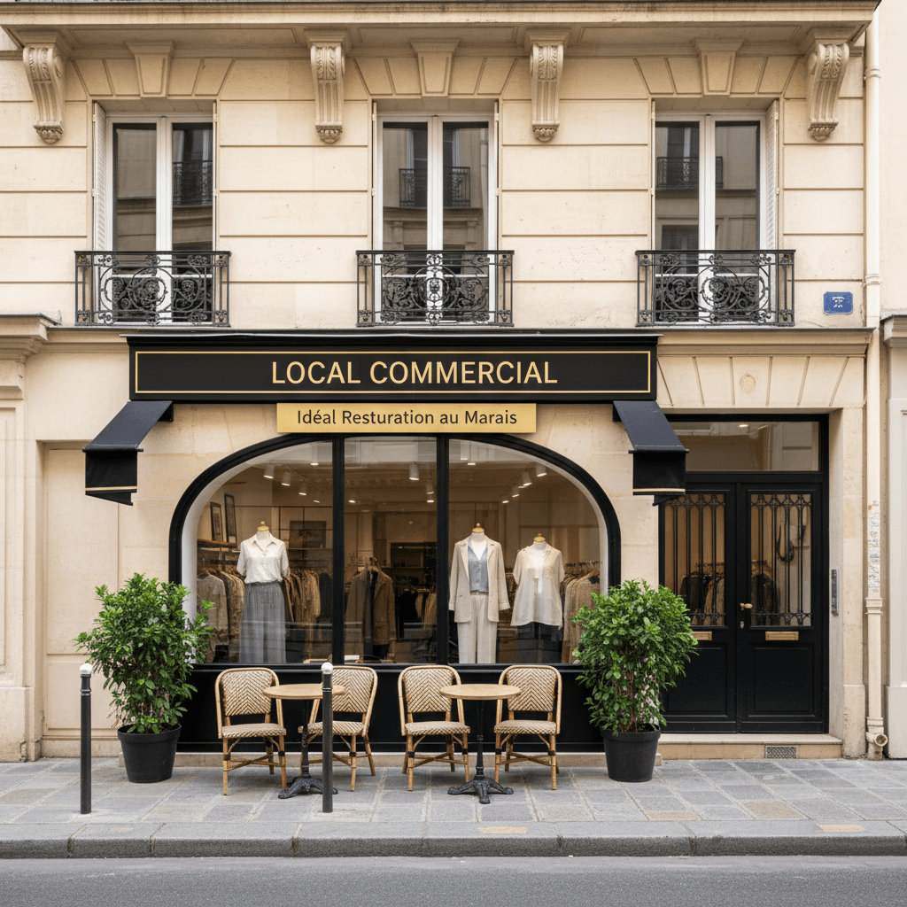 Local Commercial Idéal Restauration au Marais