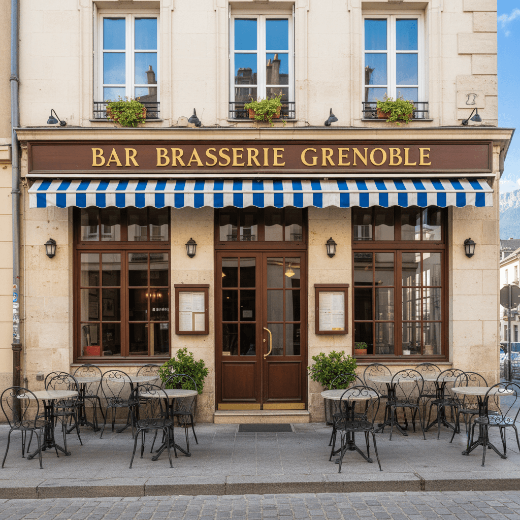 Bar-brasserie 83m² à Grenoble : terrasse - licence IV