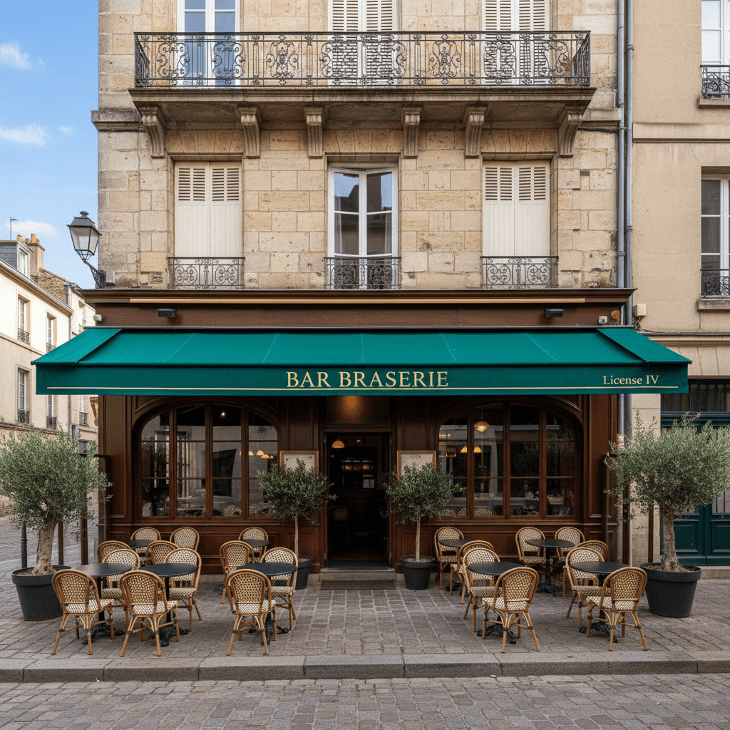 Bar-brasserie 100m² à Clermont-Ferrand : terrasse - licence IV