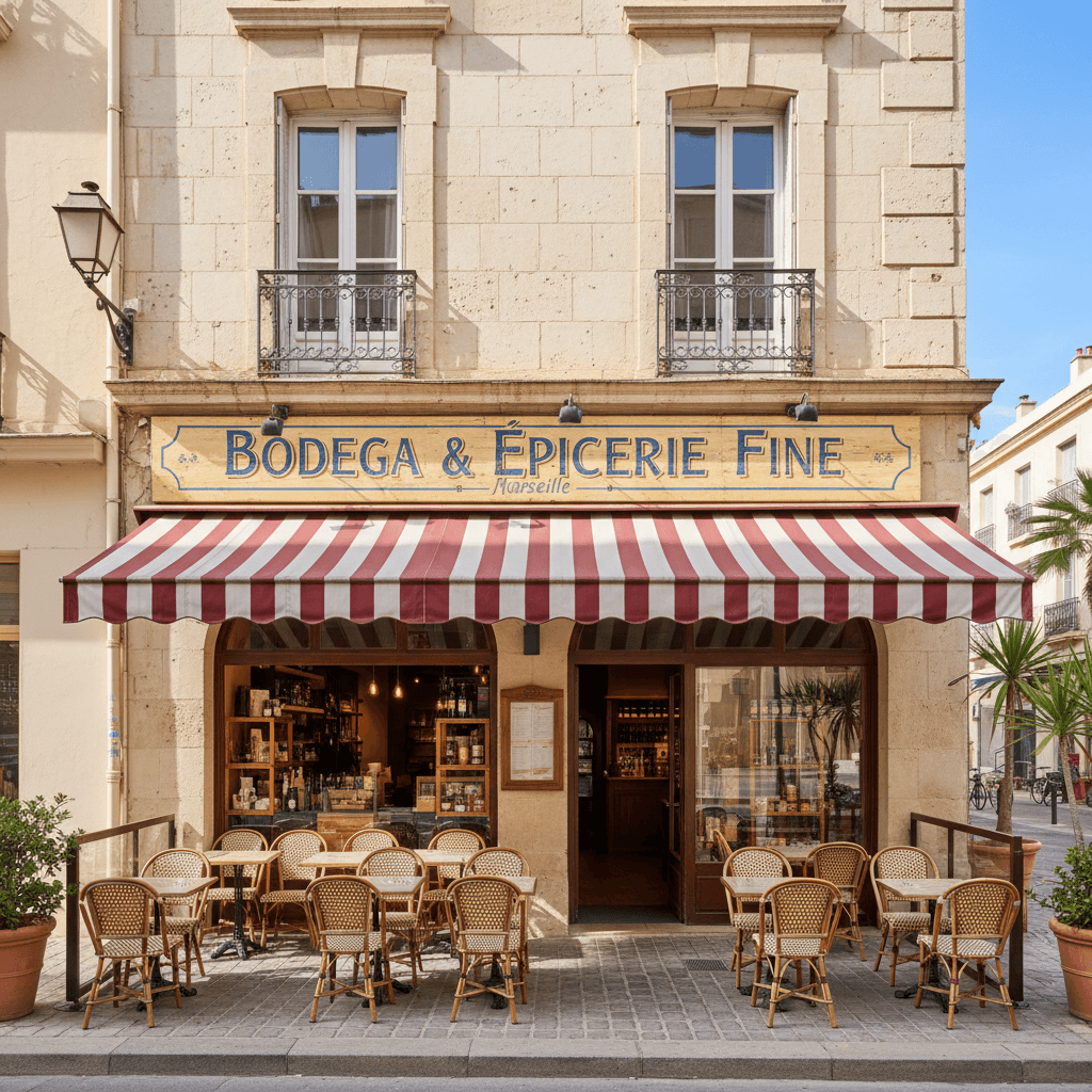 Restaurant à Marseille : terrasse - licence IV