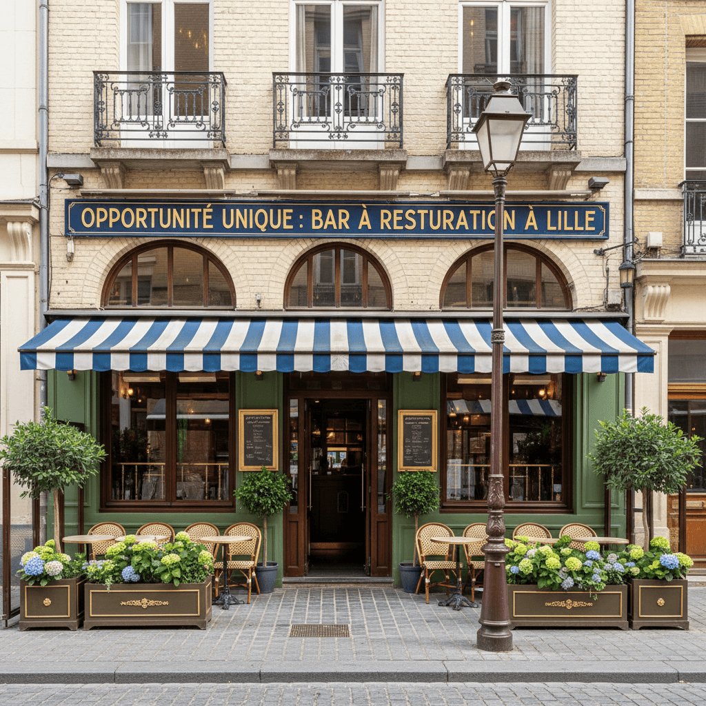 Bar-brasserie à Lille : terrasse - licence IV