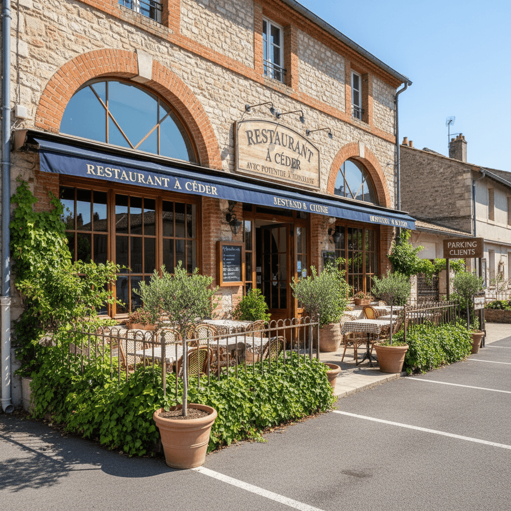 Restaurant 140m² à Toulouse : terrasse - extraction