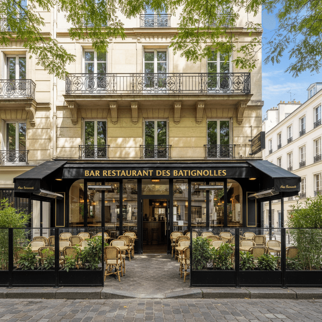 Bar-Restaurant dans le quartier des Batignolles