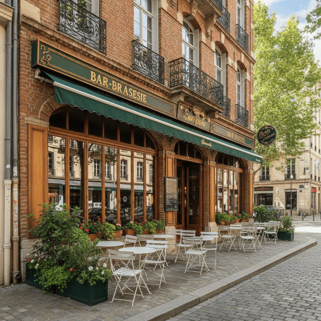 Bar-brasserie 100m² à Toulouse : terrasse - licence IV