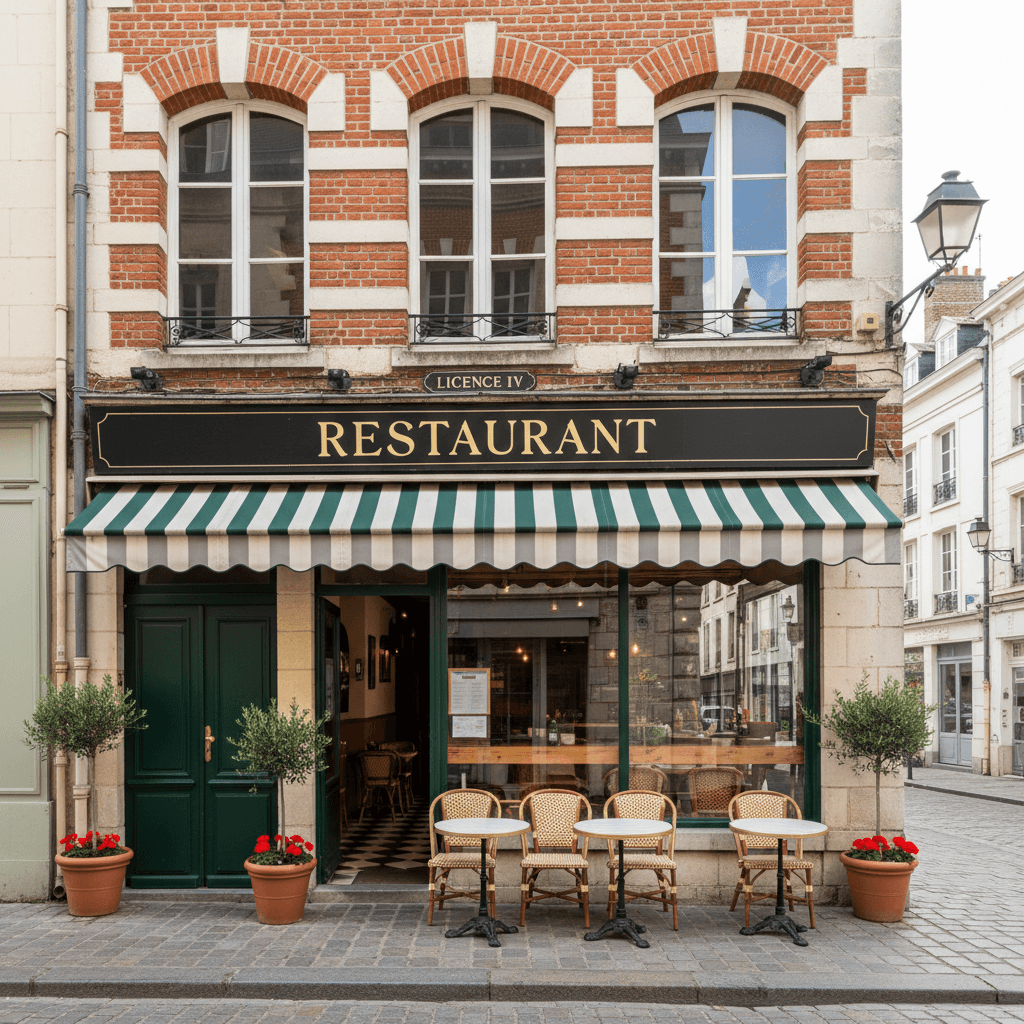 Restaurant 70m² à Lille : terrasse - licence IV