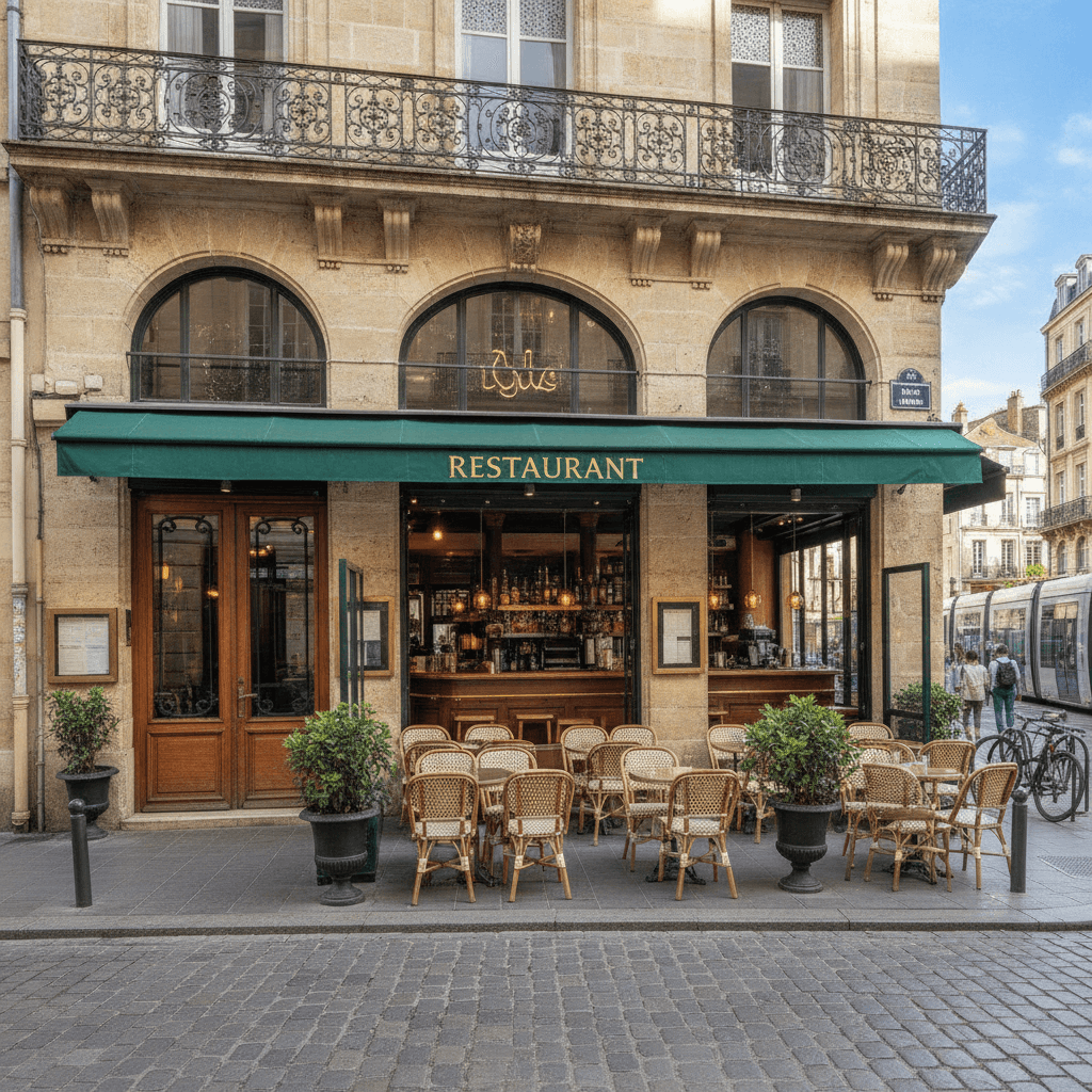 Restaurant 110m² à Bordeaux : terrasse - licence IV