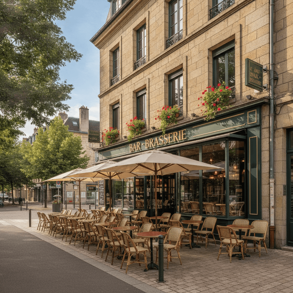 Bar-brasserie 150m² à Clermont-Ferrand : terrasse - licence IV
