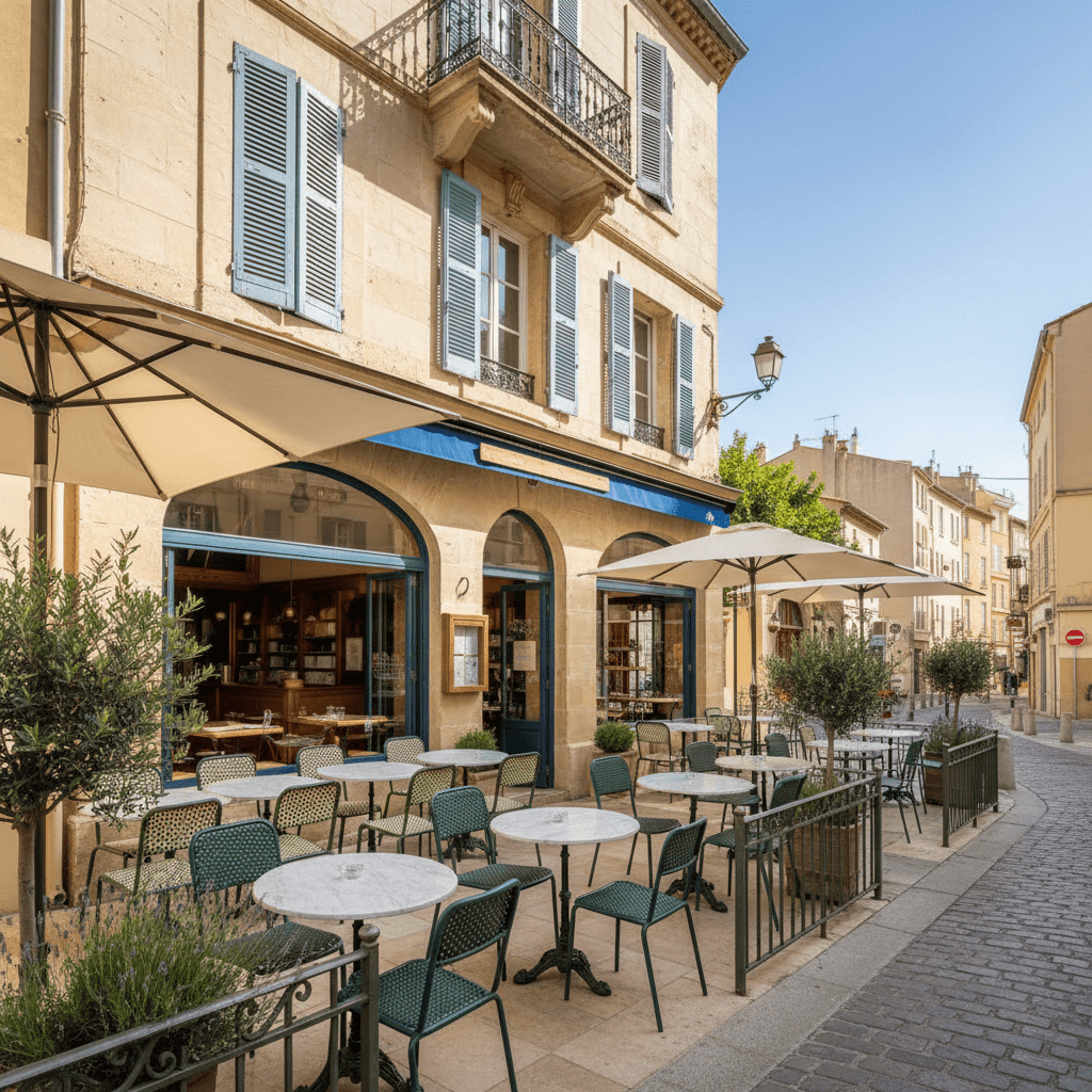 Restaurant 80m² à Marseille : terrasse - licence IV