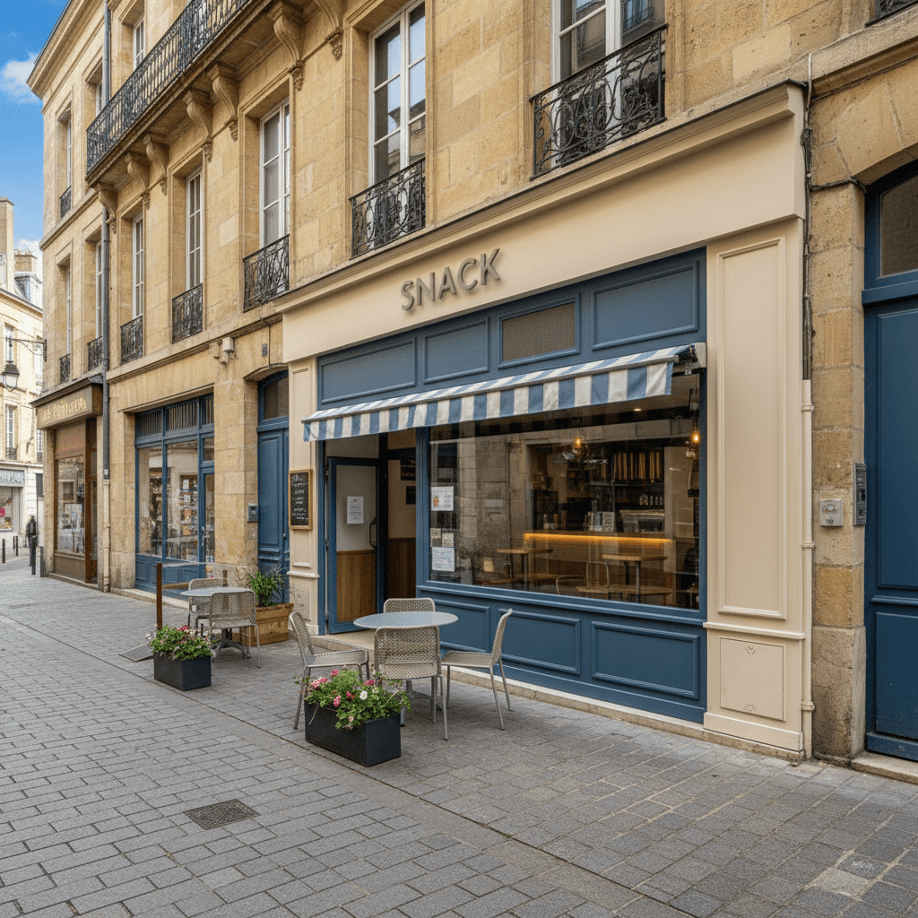 Snack 75m² à Bordeaux : extraction - climatisation