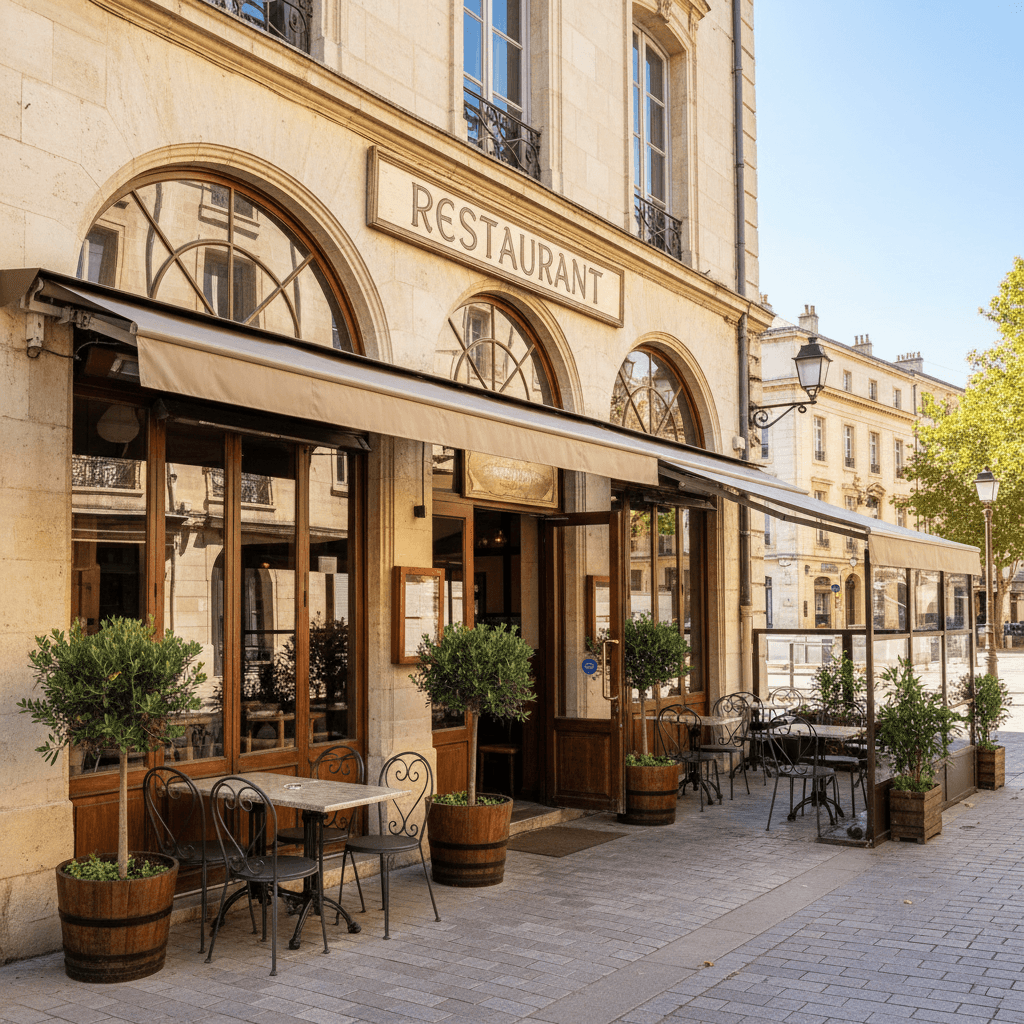 Restaurant 200m² à Montpellier : terrasse - extraction