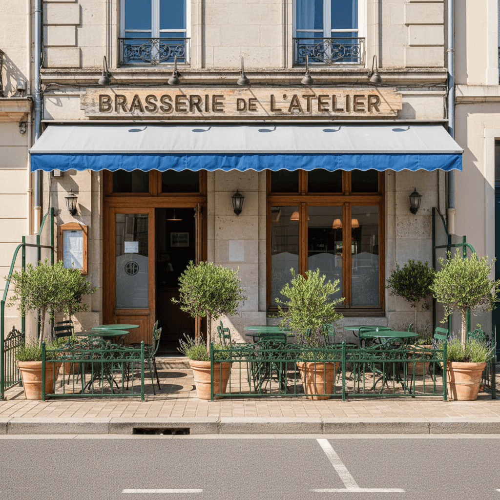 Bar-brasserie 180m² à Nantes : terrasse