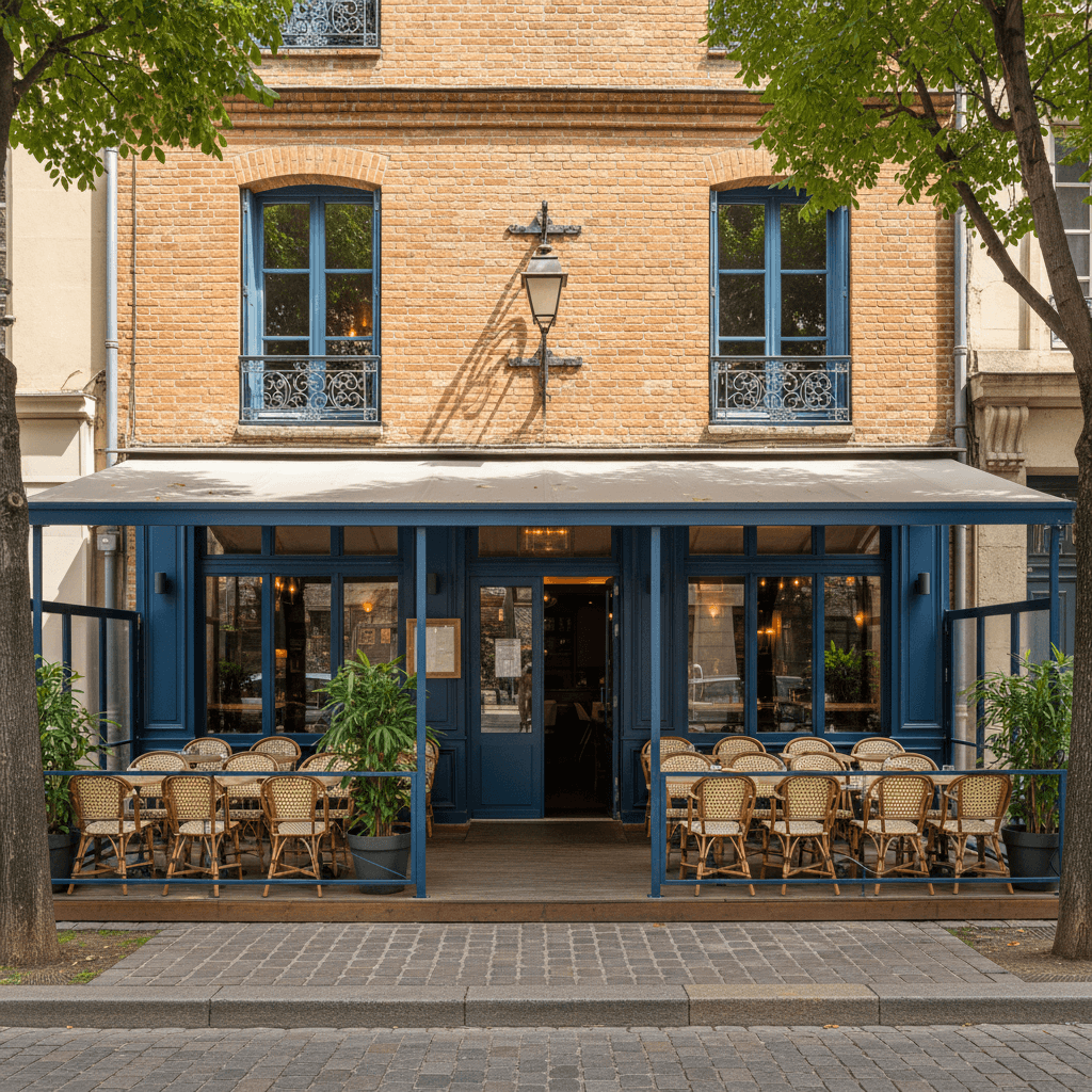 Restaurant 98m² à Toulouse : terrasse - licence IV