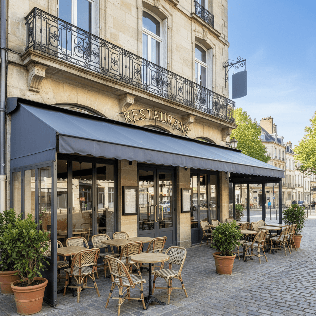 Restaurant à Nantes : terrasse - extraction